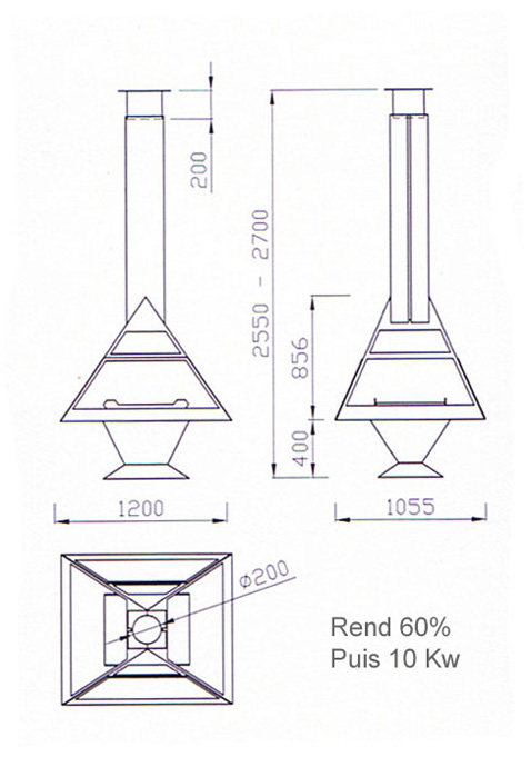 Chemine centrale Admeto plan