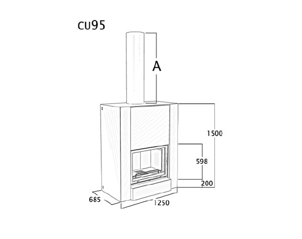 cheminée bloc insert CU 95